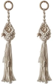 2 Stuks Nordic Stijl Geweven Muur Opknoping Bloempot Opknoping Netto Pocket Woonkamer Slaapkamer Wanddecoratie Home Decor