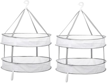 2 Stuks Opvouwbare Kleding Drogen Netto Mand Winddicht Sokken Trui Drogen Netten Opknoping Kleding Drogen Mand Organiseren