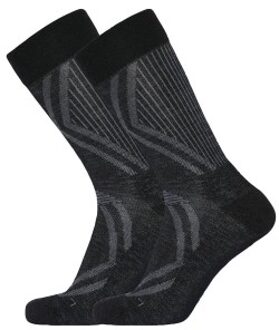 2 stuks Organic Wool Terry Socks * Actie * Zwart,Grijs - Maat 40/43,Maat 43/44,Maat 44/47