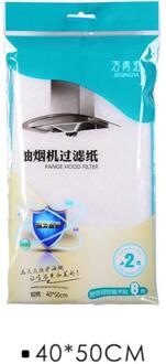 2 Stuks Pack Afzuigkap Filter Keuken Olie Filter Papier Olie-Absorberend Papier Sticker Anti-Olie Sticker klein