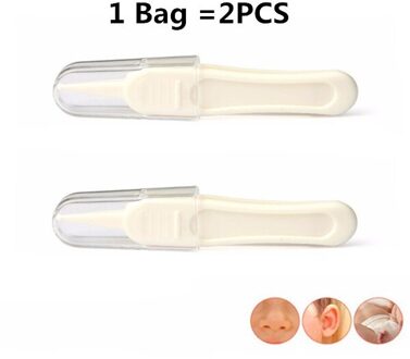 2 Stuks Pasgeboren Neusgat Cleaning Veiligheid Zuigeling Oor Neus Navel Cleaning Plastic Pincet Veilig Pincet Pincet Schoon Baby Accessoires