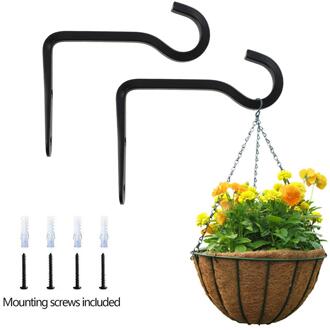 2 Stuks Plant Hanger Beugel Zware Muur Lantaarns Plant Iron Haken Voor Verlichting Vogel Feeder En Kunstwerken Indoor outdoor Decor