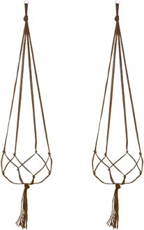 2 Stuks Plant Hanger Bloempot Katoenen Touw Muur Plant Houder Indoor Home Decor Planten Opknoping Decor Товары Для Дома B 105CM