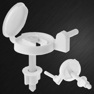 2 Stuks Plastic Toiletbril Schroeven Bevestigingen Fit Toiletbrillen Scharnieren Reparatie Tools
