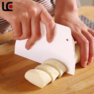 2 Stuks Plastic Trapeziumvormige Schraper Boter Cake Schraper Schraper Deeg Cutter Bakken Schraper Tool