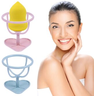 2 Stuks Poederdons Stand Houder Make Spons Opslag Plank Beugel Poederdons Droogrek Schoonheid Plank Holder Tool (licht zoals getoond