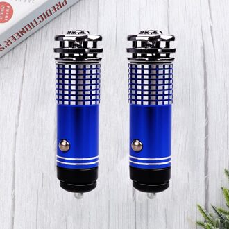 2 Stuks Professionele Auto Luchtbevochtiger Draagbare Miniatuur Luchtreiniger Voor Auto Kantoor Desktop (Blauw) afbeelding 1