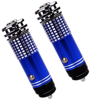 2 Stuks Professionele Auto Luchtbevochtiger Draagbare Miniatuur Luchtreiniger Voor Auto Kantoor Desktop (Blauw) afbeelding 1