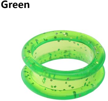 2 Stuks Professionele Kleurrijke Siliconen Ring Dierensalons Schaar Ring Fit Voor Hond Kat Haar Blikscharen Haar Snijden Accessoires groen