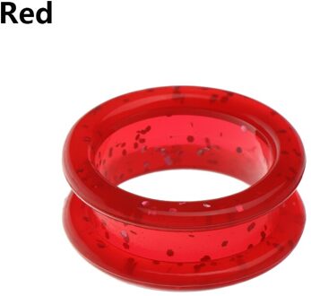 2 Stuks Professionele Kleurrijke Siliconen Ring Dierensalons Schaar Ring Fit Voor Hond Kat Haar Blikscharen Haar Snijden Accessoires rood
