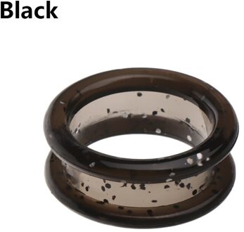 2 Stuks Professionele Kleurrijke Siliconen Ring Dierensalons Schaar Ring Fit Voor Hond Kat Haar Blikscharen Haar Snijden Accessoires zwart