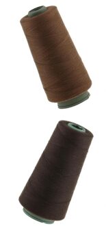 2 STUKS Professionele Naaien Weven Draad Set Voor Haar Extentions Bruin/Donkerbruin Threads