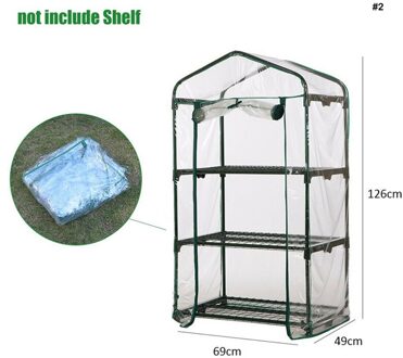 2 Stuks Pvc Tuin Kas Schuur Plant Cover Groeien Zak Groeien Huis Corrosiebestendig Cover Anti-Uv Green Home Landbouw gereedschap 1stk 126X49X69CM