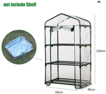 2 Stuks Pvc Tuin Kas Schuur Plant Cover Groeien Zak Groeien Huis Corrosiebestendig Cover Anti-Uv Green Home Landbouw gereedschap 2stk 126X49X69CM