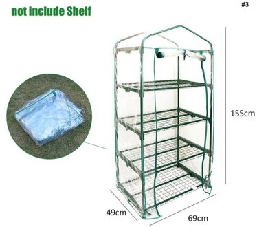 2 Stuks Pvc Tuin Kas Schuur Plant Cover Groeien Zak Groeien Huis Corrosiebestendig Cover Anti-Uv Green Home Landbouw gereedschap 2stk 155X49X69CM