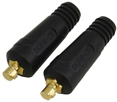 2 stuks Quick Fitting Kabel Connector-Plug 200Amp DKJ10-25 Lasmachine