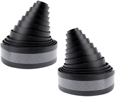 2 Stuks Racefietsen Fiets Stuurlint Balck Mesh Antislip Waterdichte Grip Tape Wrap zwart