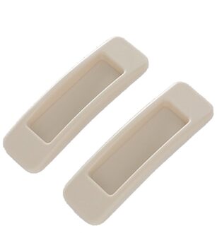 2 Stuks Rechthoek Pasta Soort Glijdende Thuis Windows Schuifladegrepen Deuren Zelfklevende Pull Knop Garderobe Abs Kast Economische khaki