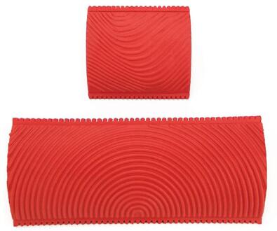 2 Stuks Red Rubber Houtnerf Verf Roller Borstel Hout Patroon Tool Muur Textuur Huis Schilderen Graan Graining diy V6K4