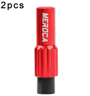 2 Stuks Remkabel Gear Shift Lijn Connector Passen Behuizing Cap Adapter Regulator Cnc Aluminium Mtb Fiets Road Fiets rood