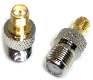 2 Stuks Rf Coax Coax Adapter F Type Female Jack Naar Sma Stekker Rechte F Connector Naar Sma Connector javino F vrouw to RP-SMA-K
