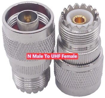 2 Stuks Rf Coaxiale Adapter Uhf PL259 SO239 Naar N Male Plug & Vrouwelijke Jack Connector Hoge Quanlity NM-UHFF