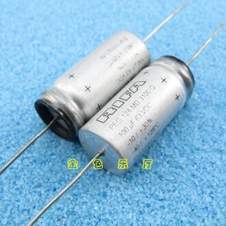 2 Stuks Rifa PEG124 63V100UF 13X28 Mm Hifi Audio Axiale Elektrolytische Condensator Peg 124 100 Uf/ 63V Filter Versterker 63V 100 Uf