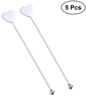 2 Stuks Roeren Sticks Mengen Roeren Scoop Glas Roerstokjes Lange Handvat Sap Koffie Mengen Stok wit