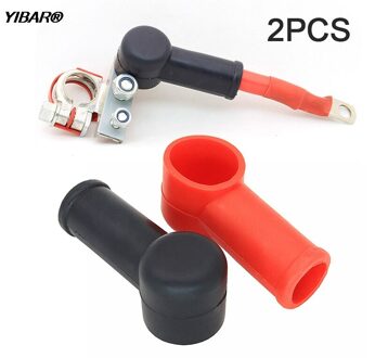 2 Stuks Rubber Auto Motorfietsen Batterij Negatieve Positieve Terminal Cover Cap Boot
