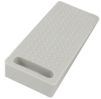2 stuks Rubber Deur Stop Wedge Grijs voor Hout Tegel Vloeren