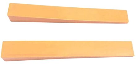2 Stuks Rubber Piano Tuning Dempt Voor Piano Onderdelen Accessoires Piano Reparatie Onderdelen Geluiddichte Leer Vork-Oranje