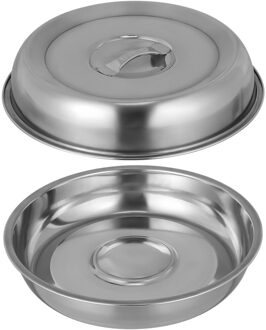 2 Stuks Rvs Eten Cover Keuken Servies Cover Ronde Steak Kap