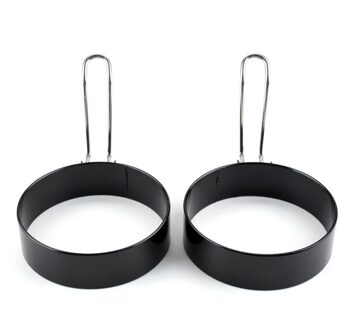 2 Stuks Rvs Gebakken Ei Pannenkoek Shaper Keuken Gereedschappen Omelet Mold Mould Koekenpan Keuken Gadget Ringen Ei Koken Gereedschap 2 stk