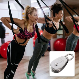 2 Stuks Rvs Katrol Lift Wiel Katrol Diy Fitness Apparatuur Onderdelen