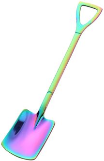 2 Stuks Rvs Lange Steel Lepel Retro Schop Lepel Dessert Koffie Lepel