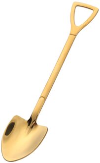 2 Stuks Rvs Lange Steel Lepel Retro Schop Lepel Dessert Koffie Lepel