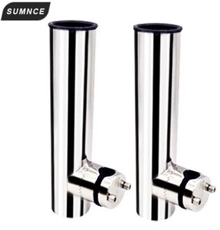 2 Stuks Rvs Marine Boot Hengel Houder Rack Ondersteuning Voor Rail 19-25Mm Boot Seat Boten onderdelen