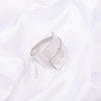 2 Stuks Rvs Servetringen Tafel Decoratie Familiebijeenkomsten Gebruik Servet Gesp Houder Goud/Zilver Kleur