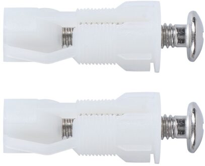 2 Stuks Rvs Wc-deksel Schroeven Badkamer Praktische Vaste Fittings Beige