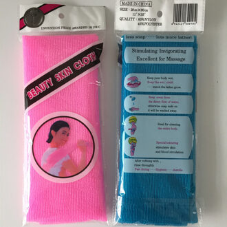 2 Stuks Schoonheid Huid Scrubben Doek Washandje Japanse Body Wash Handdoek Nylon Badhanddoek Huid Polijsten Handdoek