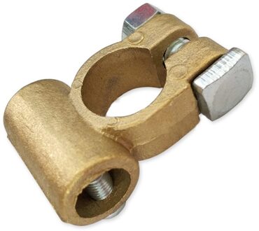 2 Stuks Schroef Auto Batterij Terminals Auto Positieve Verbinding Klemmen Negatieve Kabel Metalen Universele Messing Plated