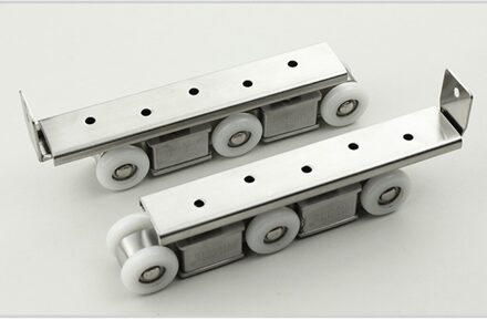 2 Stuks Schuifdeur Rollers 6 Wielen Runner Katrol Douche Deur Hardware