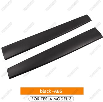 2 Stuks/set Abs Center Console Dashboard Panel Cover Trim Voor Tesla Model 3 zwart