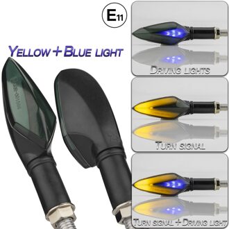 2 Stuks/set Indicator Lamp Motorfiets Verlichting Motorfiets Accessoires Voor Knipperlichten Universal Flasher Licht blauw