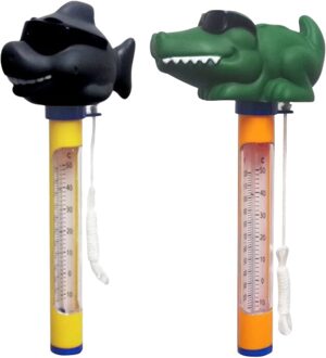 2 Stuks Shark & Krokodil Hoofd 160Mm Water Temperatuur Tester Zwembad Thermometer