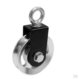 2 Stuks Single Wheel Swivel Katrol Fitness Lift Kabel Systeem Diy Bouwen Scooter