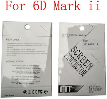 2 Stuks Soft Camera Screen Bescherming Film Voor Canon 90D 5D Mark Ii 5Ds Mark Iv 5DS 6D Mark ii 2stk 6D Mark II