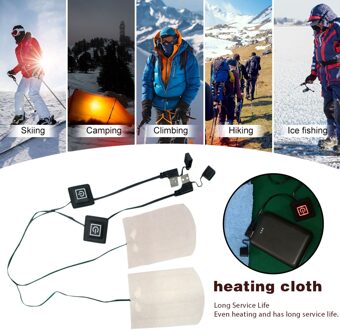 2 Stuks Sokken Verwarming Film Winter Warme Sokken Verwarming Doek Voor Outdoor Sport Vissen Skiën Voeten Warm Verwarming Film