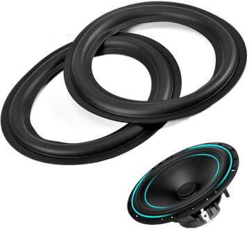 2 Stuks Speaker Reparatie Onderdelen 6 Inch Geperforeerde Rubber Rand Surround Duurzaam Vervanging Speakers Accessoire