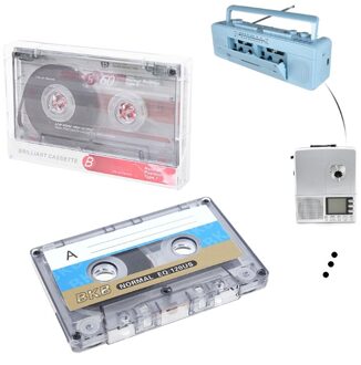 2 Stuks Standaard Cassette Leeg Tape Speler Lege 60 Minuten Magnetische Tape
